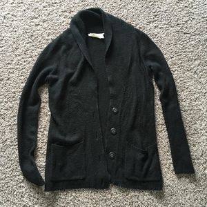 Black sweater cardigan
